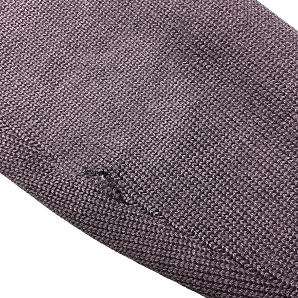 Vintage 50s skookum virgin wool/leather button front cardigan sweater men’s XL - Picture 4 of 4